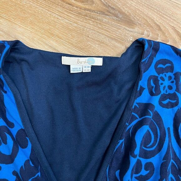 BODEN Henrietta Faux Wrap Long Sleeve V Neck Midi Dress Size 4 R - Picture 5 of 8